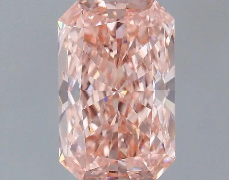 0.99ct RADIANT Fancy Intense Pink VS2 Coloured Lab diamond