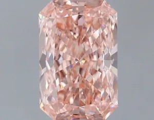 0.99ct RADIANT Fancy Intense Pink VS2 Coloured Lab diamond