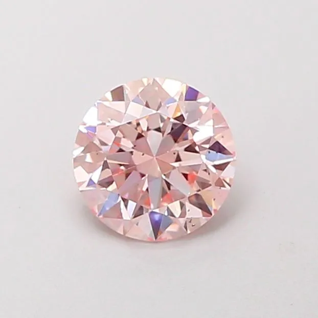 0.75ct ROUND Fancy Intense Pink SI1 Coloured Lab diamond