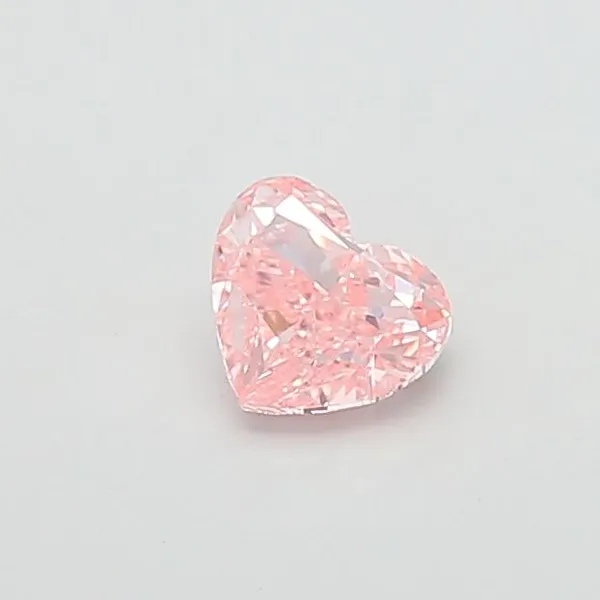 0.97ct HEART Fancy Intense Pink VVS2 Coloured Lab diamond