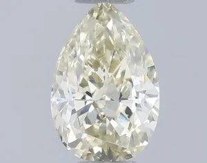 0.47ct PEAR Fancy Light Yellow VS1 Coloured Lab diamond