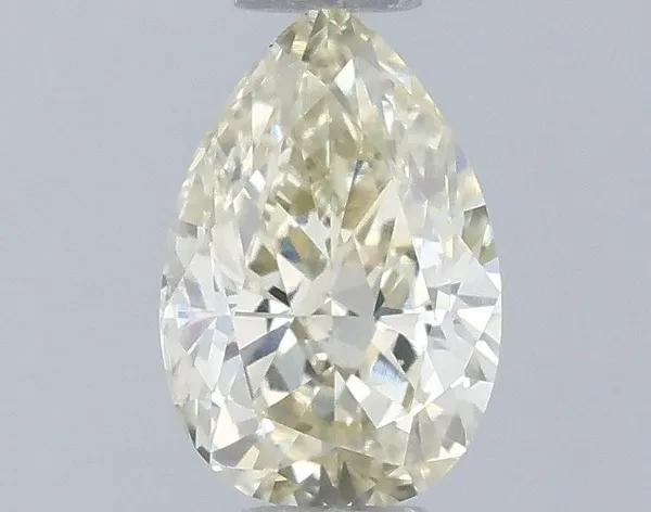 0.47ct PEAR Fancy Light Yellow VS1 Coloured Lab diamond