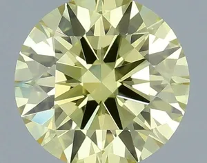 0.42ct ROUND Fancy Intense Yellow VVS1 Coloured Lab diamond