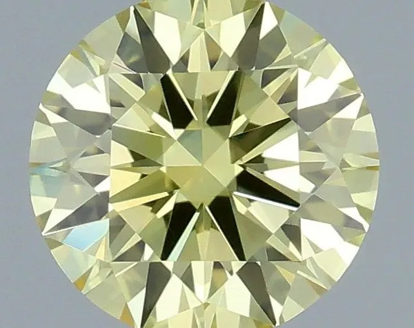 0.42ct ROUND Fancy Intense Yellow VVS1 Coloured Lab diamond