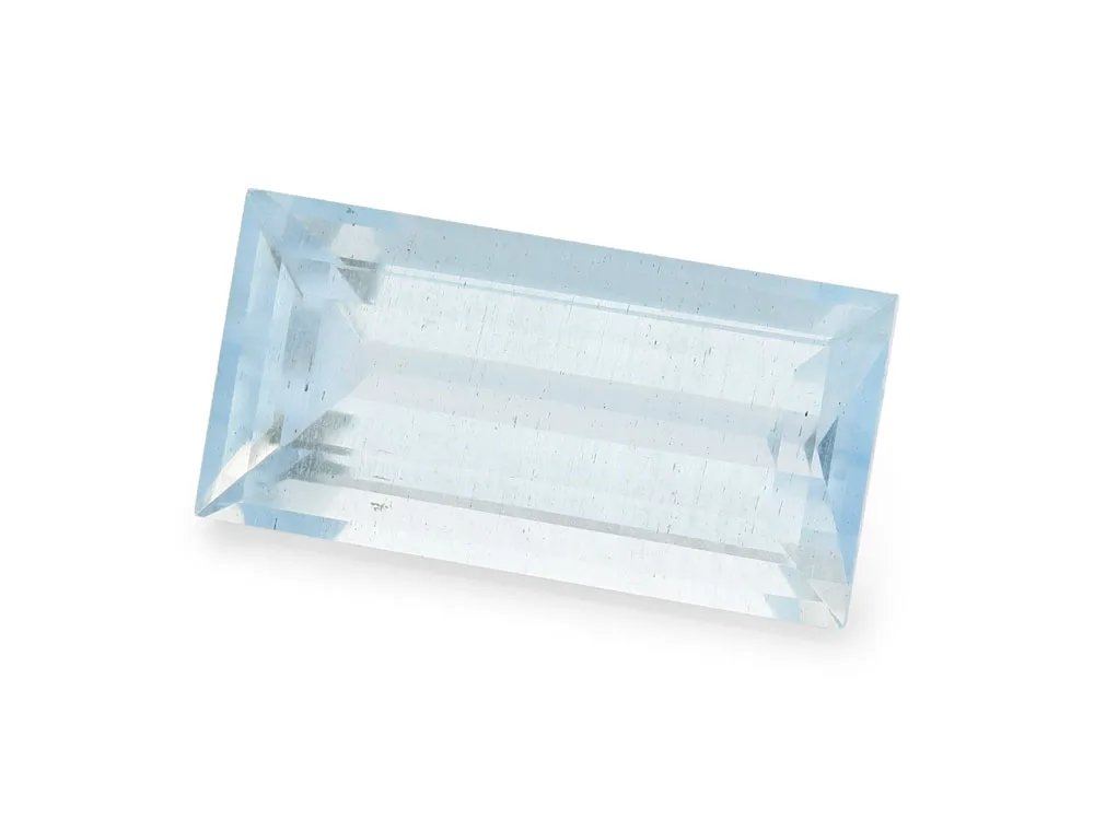 1.57ct Blue Aquamarine, Baguette gemstone
