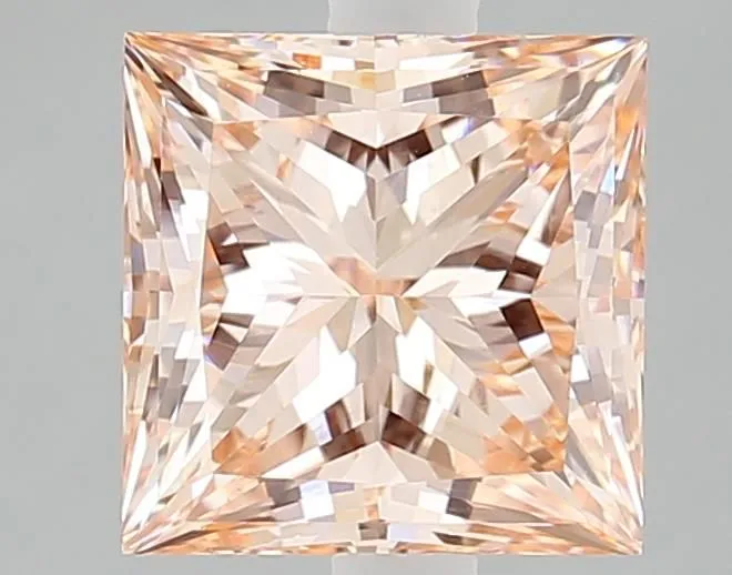 3.03ct PRINCESS Fancy Intense Pink VVS2 Coloured Lab diamond