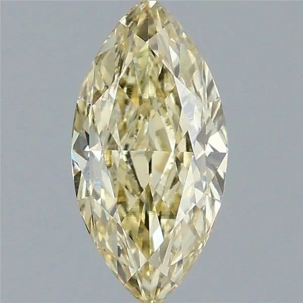 1.53ct MARQUISE Fancy Yellow VVS2 Coloured Lab diamond