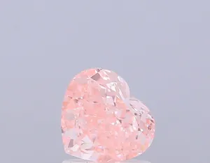 1ct HEART Fancy Vivid Pink VVS2 Coloured Lab diamond
