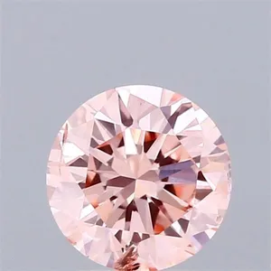 1.08ct ROUND Fancy Intense Pink SI2 Coloured Lab diamond