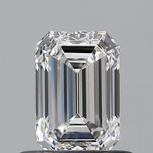 0.59ct EMERALD F VVS2 Natural diamond