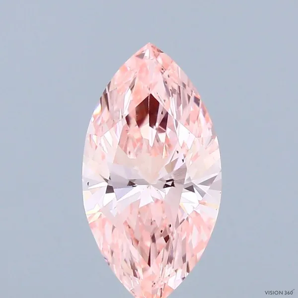 1.66ct MARQUISE Fancy Vivid Pink VS2 Coloured Lab diamond