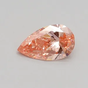 0.5ct PEAR Fancy Intense Pink VS1 Coloured Lab diamond