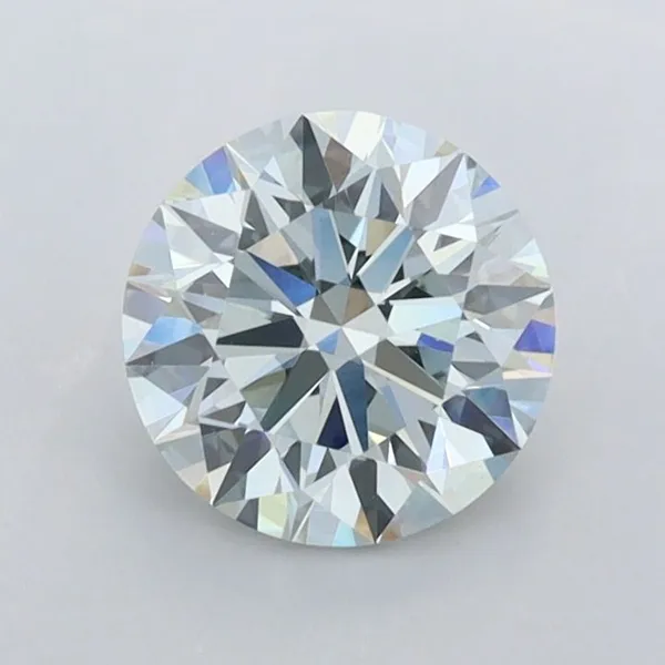 0.98ct ROUND Fancy Light Greenish Blue VVS1 Coloured Lab diamond