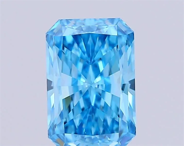 1.22ct RADIANT Fancy Vivid Blue VVS2 Coloured Lab diamond