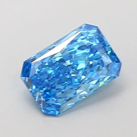 1.01ct RADIANT Fancy Vivid Blue VS1 Coloured Lab diamond