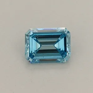 0.34ct EMERALD Fancy Vivid Blue VS2 Coloured Lab diamond