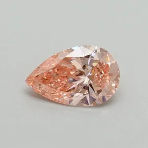 0.31ct PEAR Fancy Vivid Pink VS2 Coloured Lab diamond