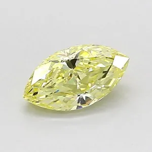 0.51ct MARQUISE Fancy Intense Yellow VS1 Coloured Lab diamond