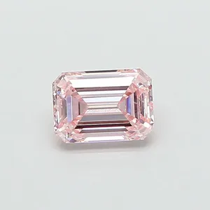 1.52ct EMERALD Fancy Intense Pink VVS2 Coloured Lab diamond
