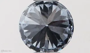 0.34ct ROUND Fancy Vivid Blue VS2 Coloured Lab diamond