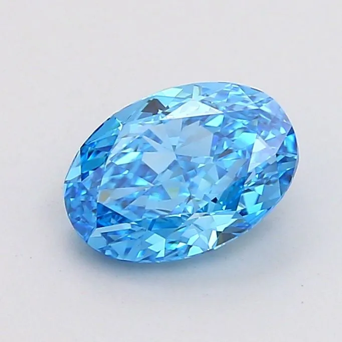 1.20ct OVAL Fancy Vivid Blue VVS2 Coloured Lab diamond