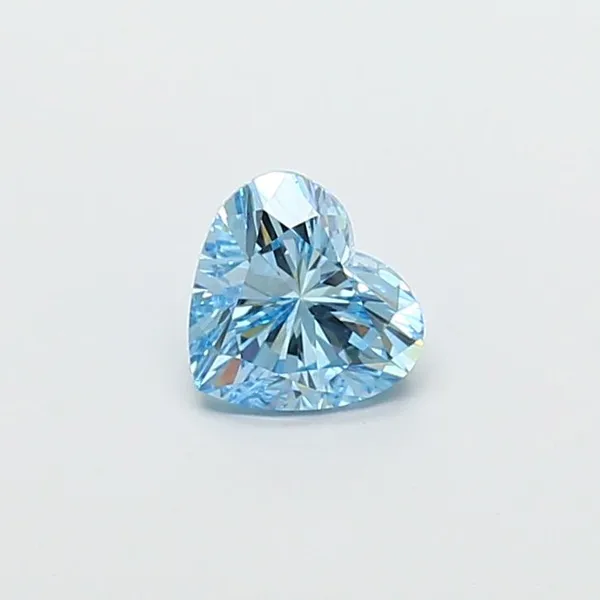 1.13ct HEART Fancy Vivid Blue VVS2 Coloured Lab diamond
