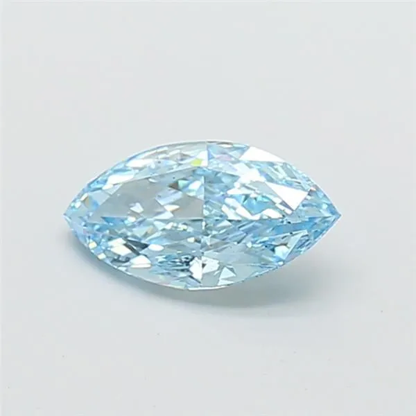 1.09ct MARQUISE Fancy Vivid Blue VS2 Coloured Lab diamond