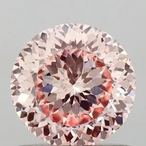 0.9ct ROUND Fancy Pink VS1 Coloured Lab diamond