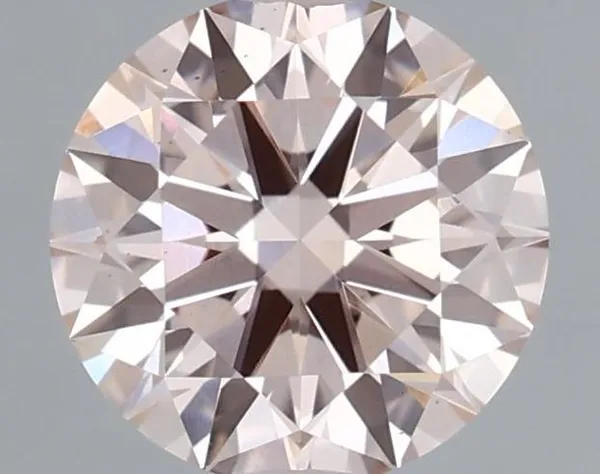 0.99ct ROUND Fancy Pink VS1 Coloured Lab diamond