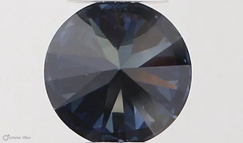 0.33ct ROUND Fancy Deep Blue SI1 Coloured Lab diamond