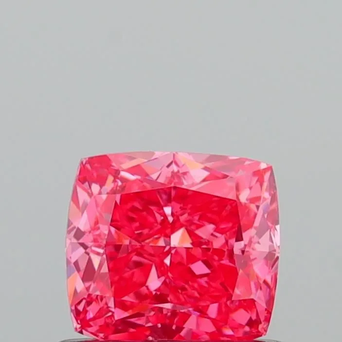 0.80ct CUSHION Fancy Vivid Pink VS1 Coloured Lab diamond
