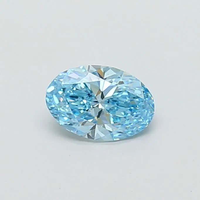 1.00ct OVAL Fancy Vivid Blue VS1 Coloured Lab diamond