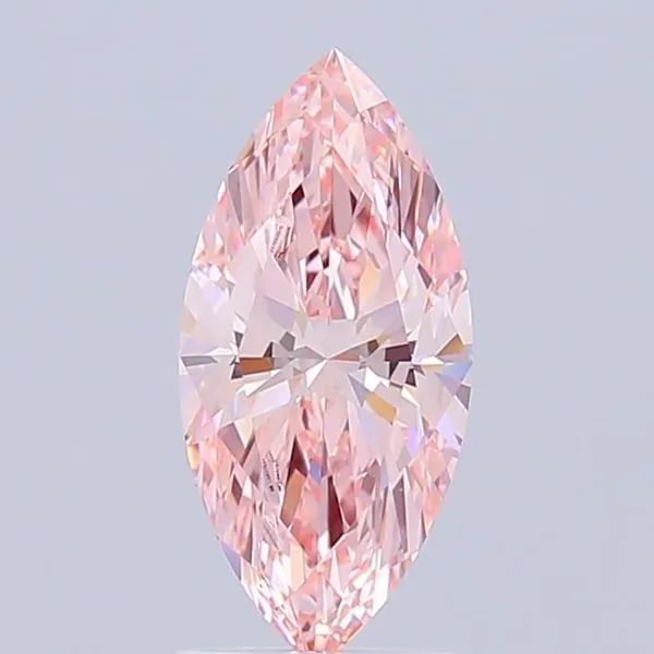 2ct MARQUISE Fancy Intense Pink VVS2 Coloured Lab diamond