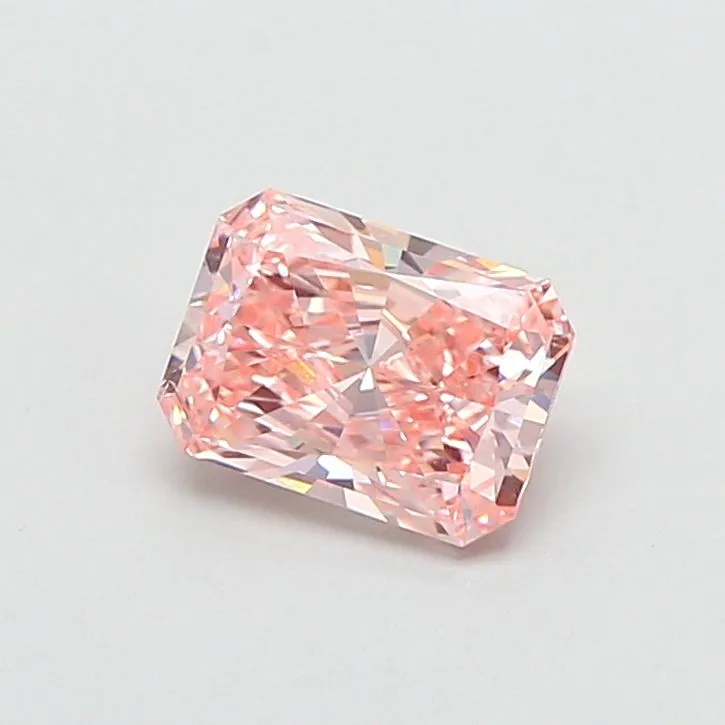0.85ct RADIANT Fancy Intense Pink VVS2 Coloured Lab diamond
