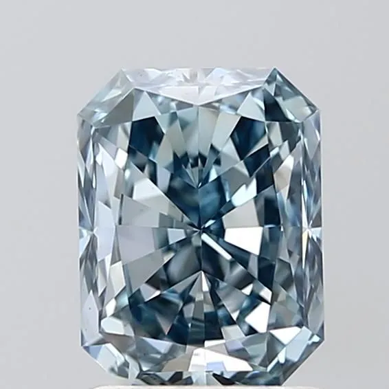1.49ct RADIANT Fancy Intense Blue VVS2 Coloured Lab diamond