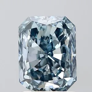 1.49ct RADIANT Fancy Intense Blue VVS2 Coloured Lab diamond