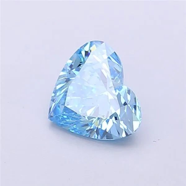 1ct HEART Fancy Vivid Blue VS1 Coloured Lab diamond