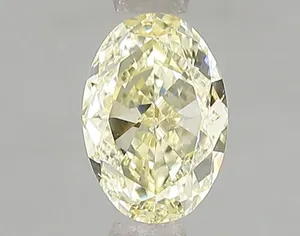1.02ct OVAL Fancy Yellow VVS2 Coloured Lab diamond