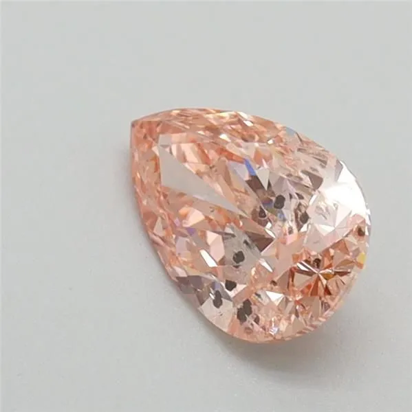 0.79ct PEAR Fancy Intense Pink I1 Coloured Lab diamond