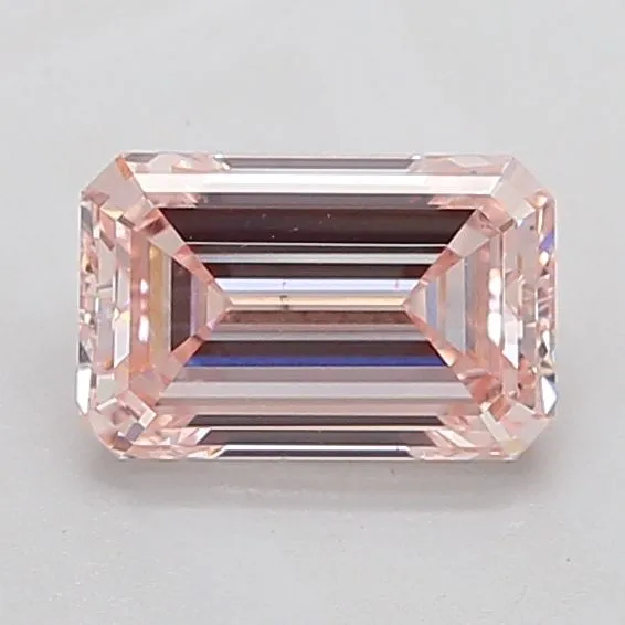 1.6ct EMERALD Fancy Intense Pink VS2 Coloured Lab diamond