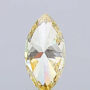 1.5ct MARQUISE Fancy Yellow VS2 Coloured Lab diamond