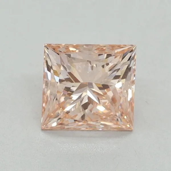 1.06ct PRINCESS Fancy Intense Pink VVS2 Coloured Lab diamond