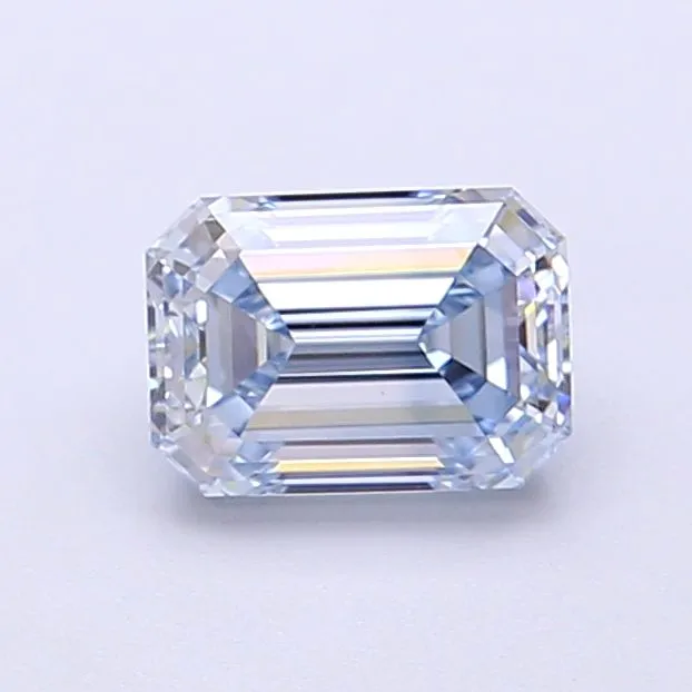 1.02ct EMERALD Fancy Blue VVS2 Coloured Lab diamond