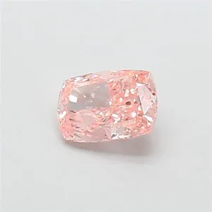 1.09ct CUSHION Fancy Intense Pink VS2 Coloured Lab diamond