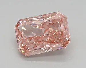 0.95ct RADIANT Fancy Vivid Pink VS1 Coloured Lab diamond