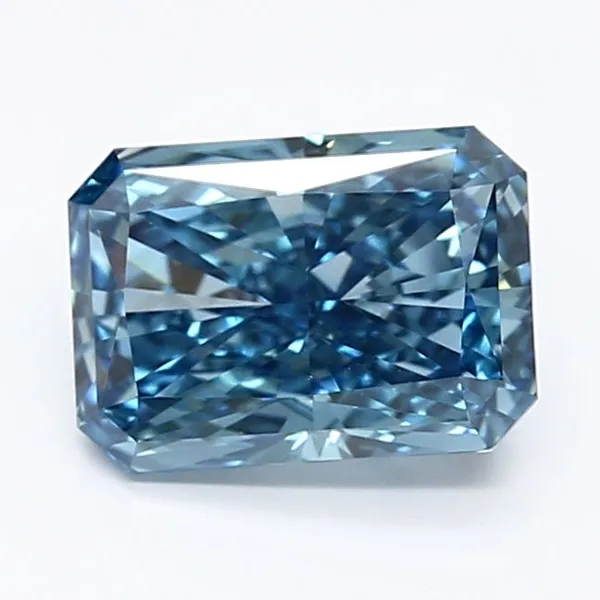 1.42ct RADIANT Fancy Vivid Blue VS1 Coloured Lab diamond