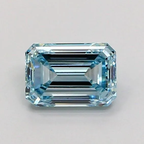 1.02ct EMERALD Fancy Intense Blue VS1 Coloured Lab diamond