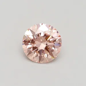 0.6ct ROUND Fancy Intense Pink VS2 Coloured Lab diamond