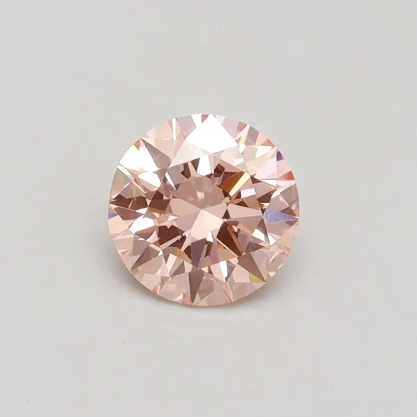 0.6ct ROUND Fancy Intense Pink VS2 Coloured Lab diamond
