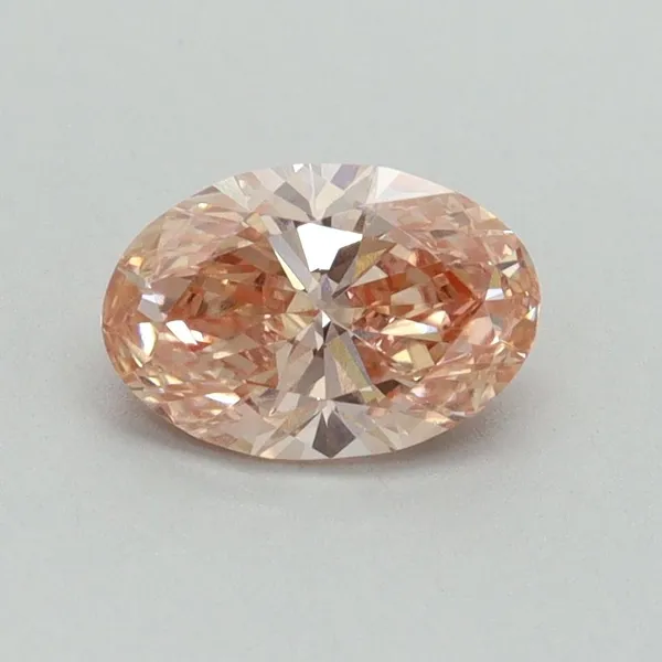 0.87ct OVAL Fancy Intense Pink VS1 Coloured Lab diamond